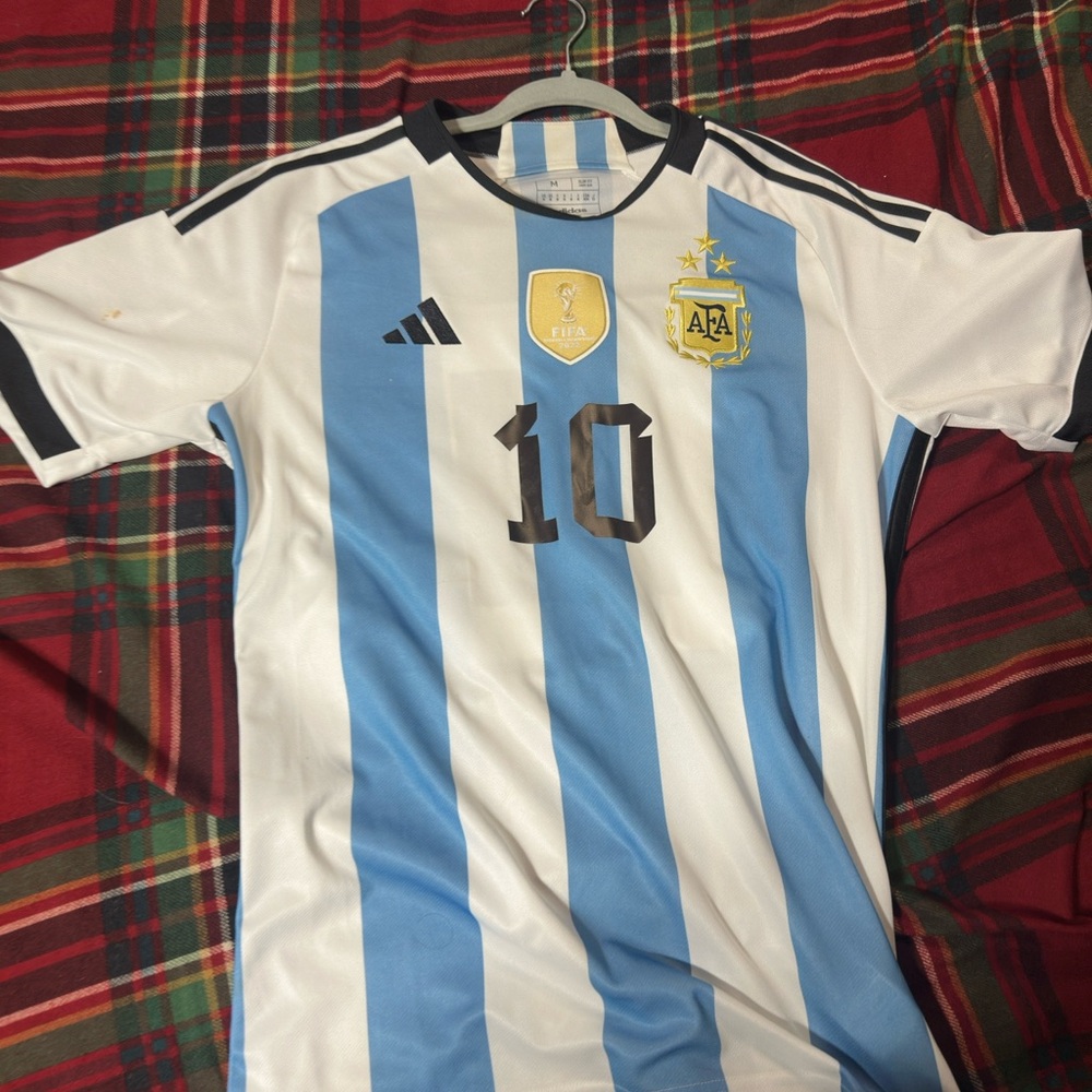 Adidas Argentina Messi Soccer Jersey